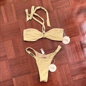 Camila Coelho Tan Bikini Set Revolve